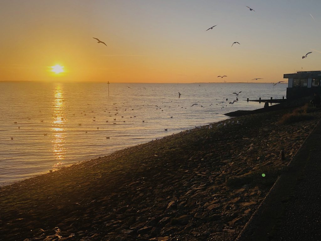 Sunset on Southend seafront