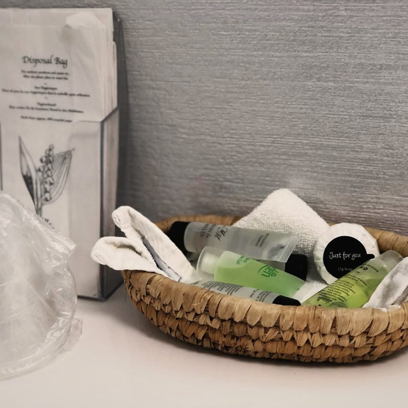 Complimentary toiletries